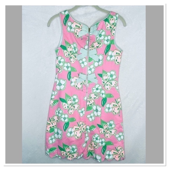 Lilly Pulitzer Nina Textured Cotton Dress pretty pink tootie - Picture 3 of 8